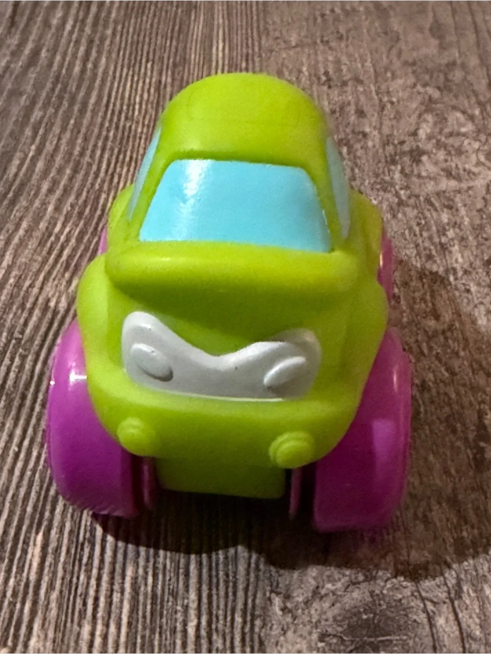 Playskool Wheel Pals Green Car Toy Purple Flower Wheels Toddler Push Vehicle